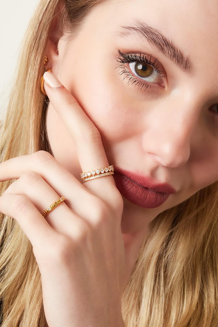 Ring mit Zirkoniastein und Zebrastreifen Silber Edelstahl 16 Bild3