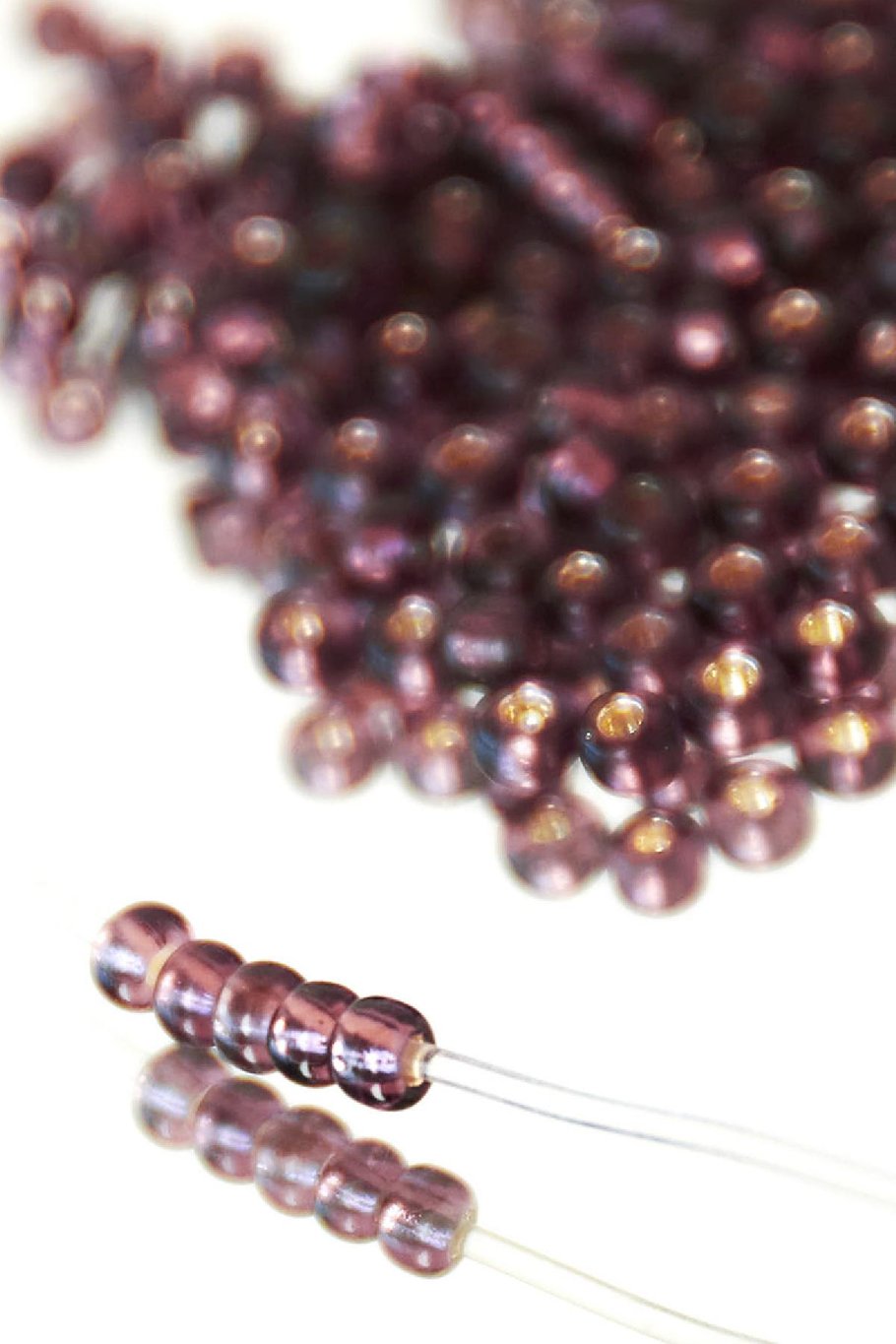 DIY-Perlen farbig - 3,5 mm Rot Glas Bild2