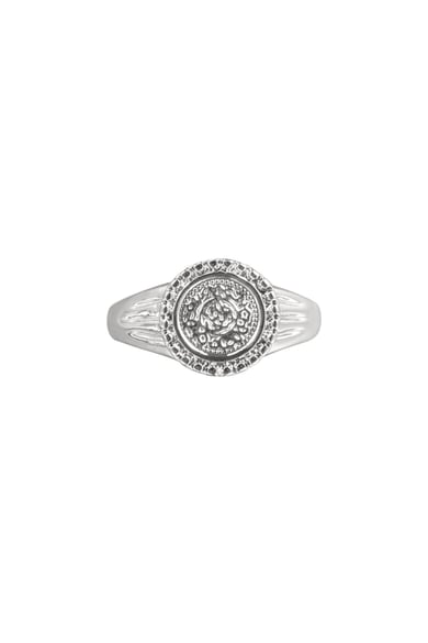 Ring Roman Coin #16 Silber Vergoldet h5 