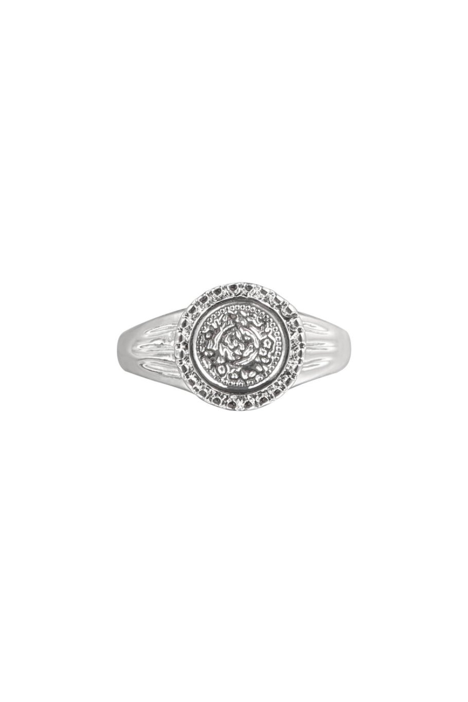 Ring Roman Coin #16 Silber Vergoldet 