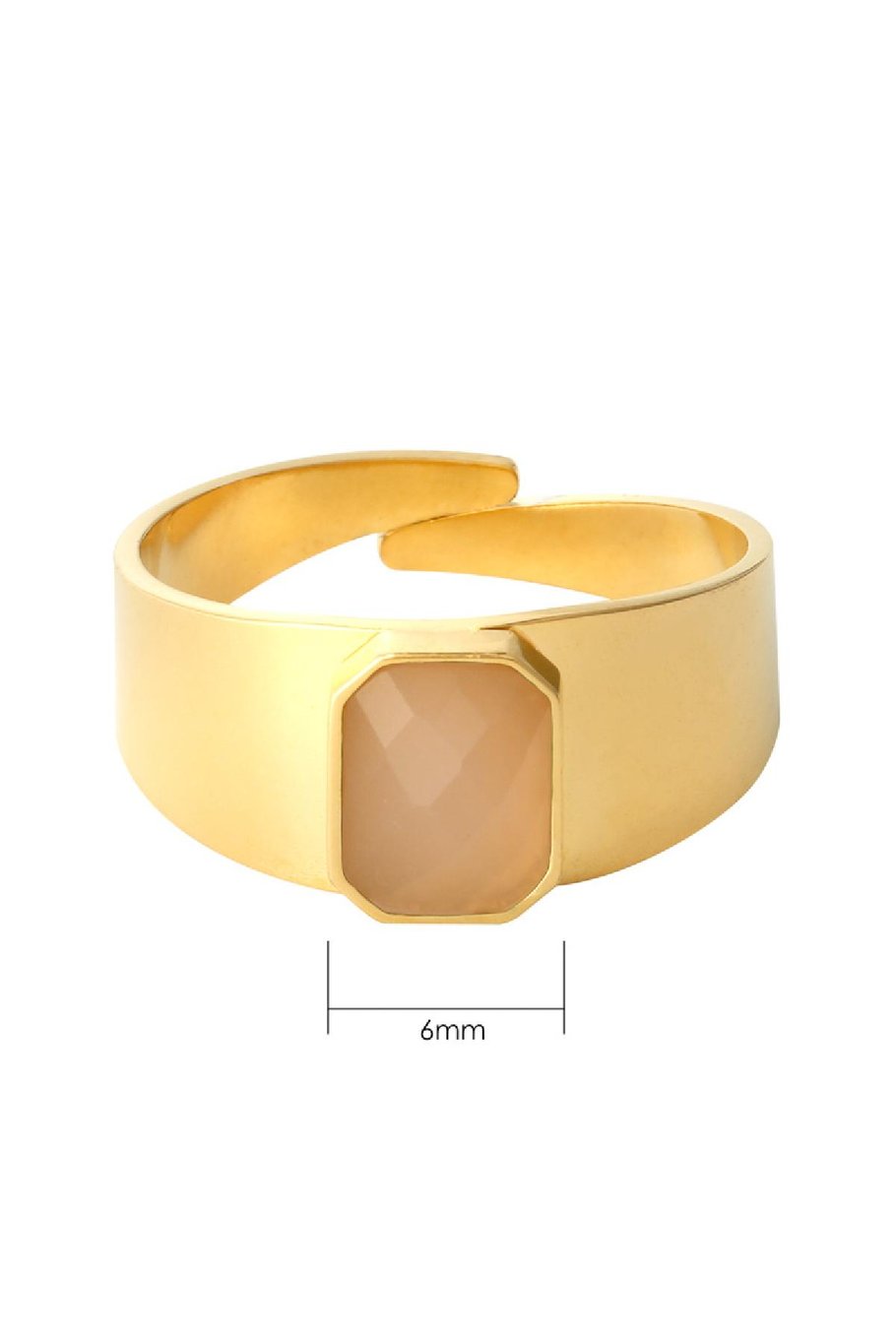 Ring Color Party Gelb Edelstahl One size Bild6