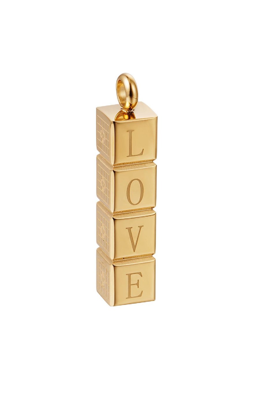 Edelstahl Charm Kuss  Bild2