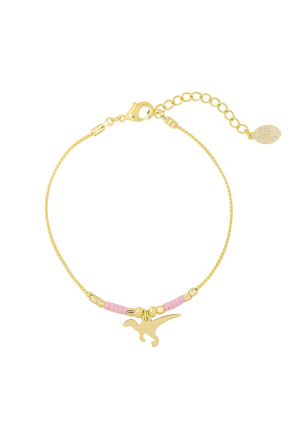 bracciale dino baby pink  2