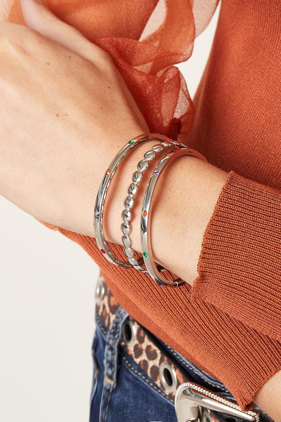 Bracelet Circle of Life Argenté Acier inoxydable Image2