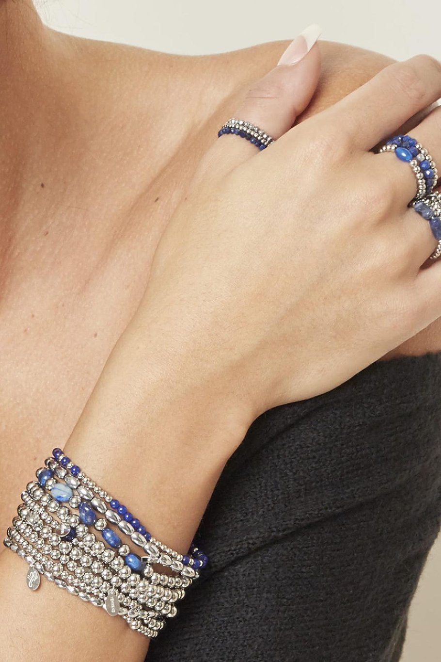 Bracelet présentoir Blue Details Bleu Acier inoxydable Image2