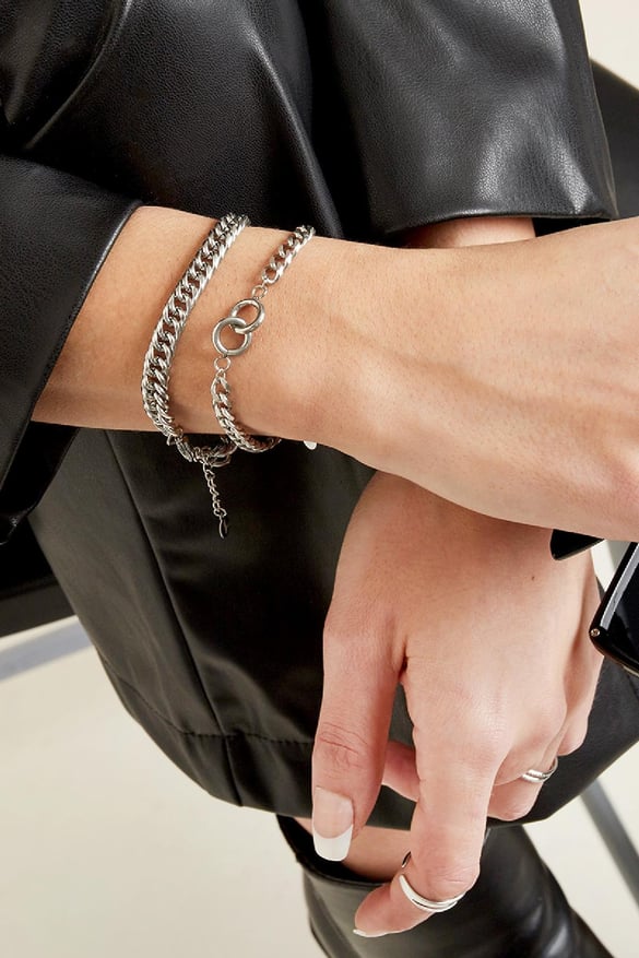 Armband Intertwined Goldfarbe Edelstahl 2
