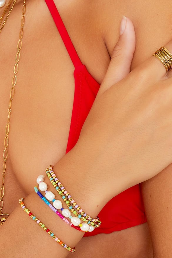 Bracelet perles et perles Multicouleur 2