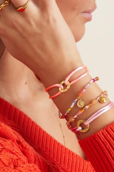 Beaded bracelet Rose Natural stones h5 Picture2