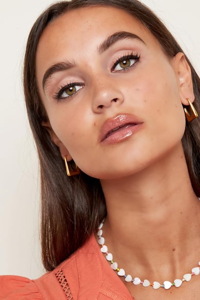 Earrings funky rectangle Silver Color Stainless Steel h5 Picture2