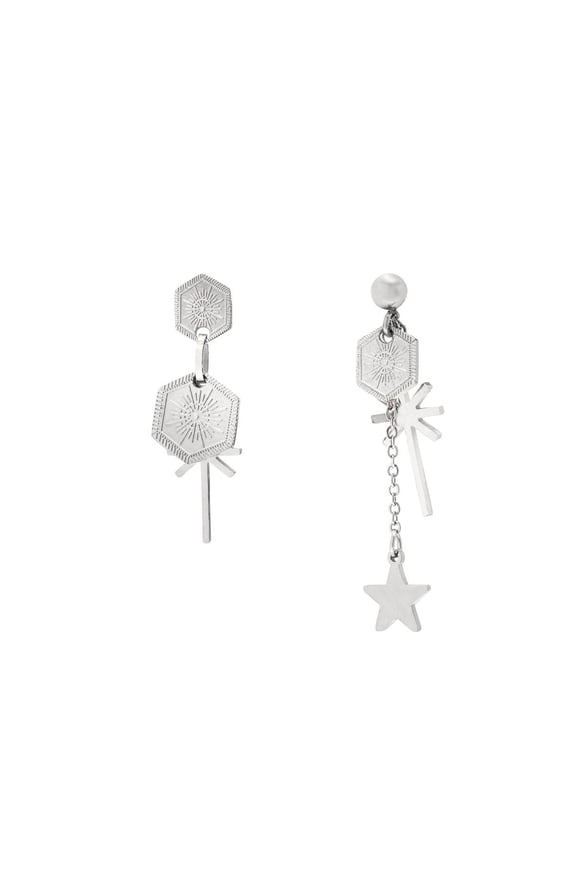 Küpeler Parti Yapalım Silver Color Stainless Steel 2