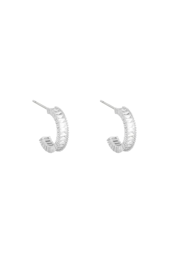Boucles d'oreilles Classy Argenté Cuivré 2
