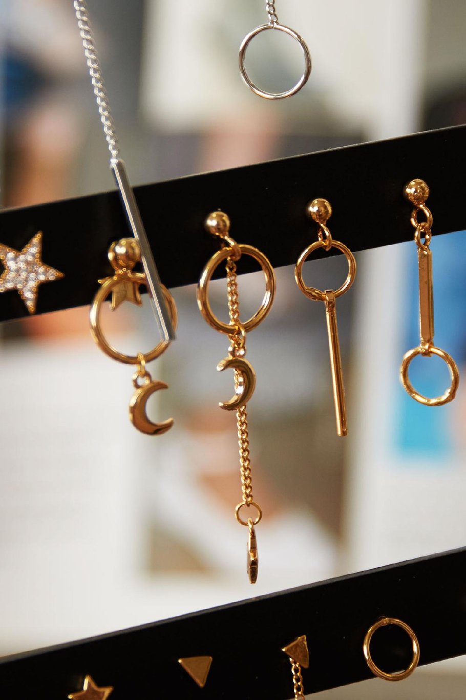 Oorbellen Display Numbers and Shapes Koper Afbeelding3