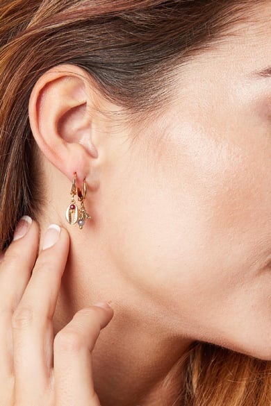 Earrings Bora Bora Color dorado Cobre h5 Imagen2