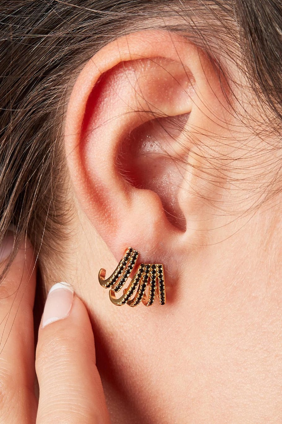 Earring Rachel Goldfarbe Kupfer Bild2