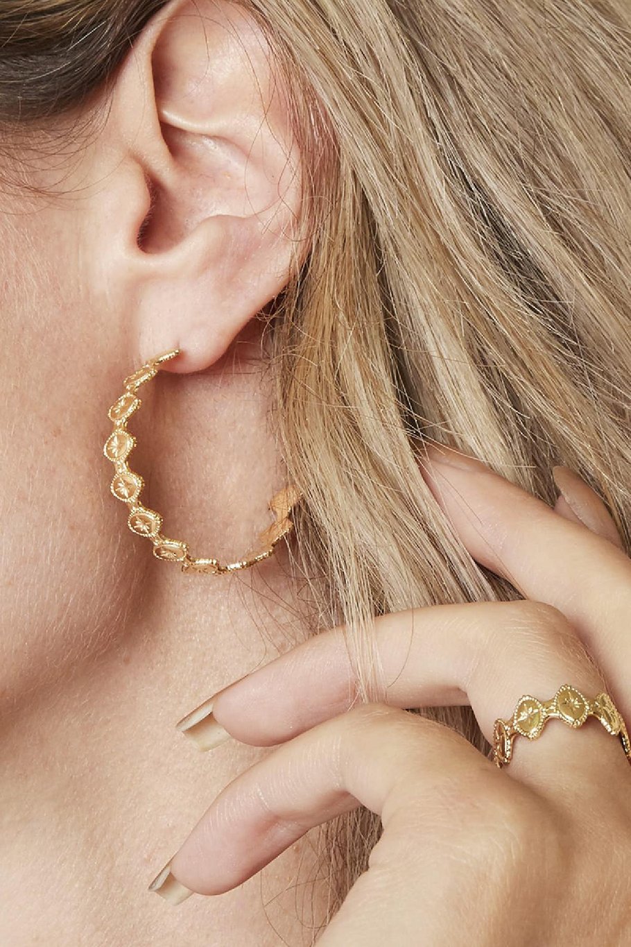 Boucles d'Oreilles Mediterranean Argenté Acier inoxydable Image2