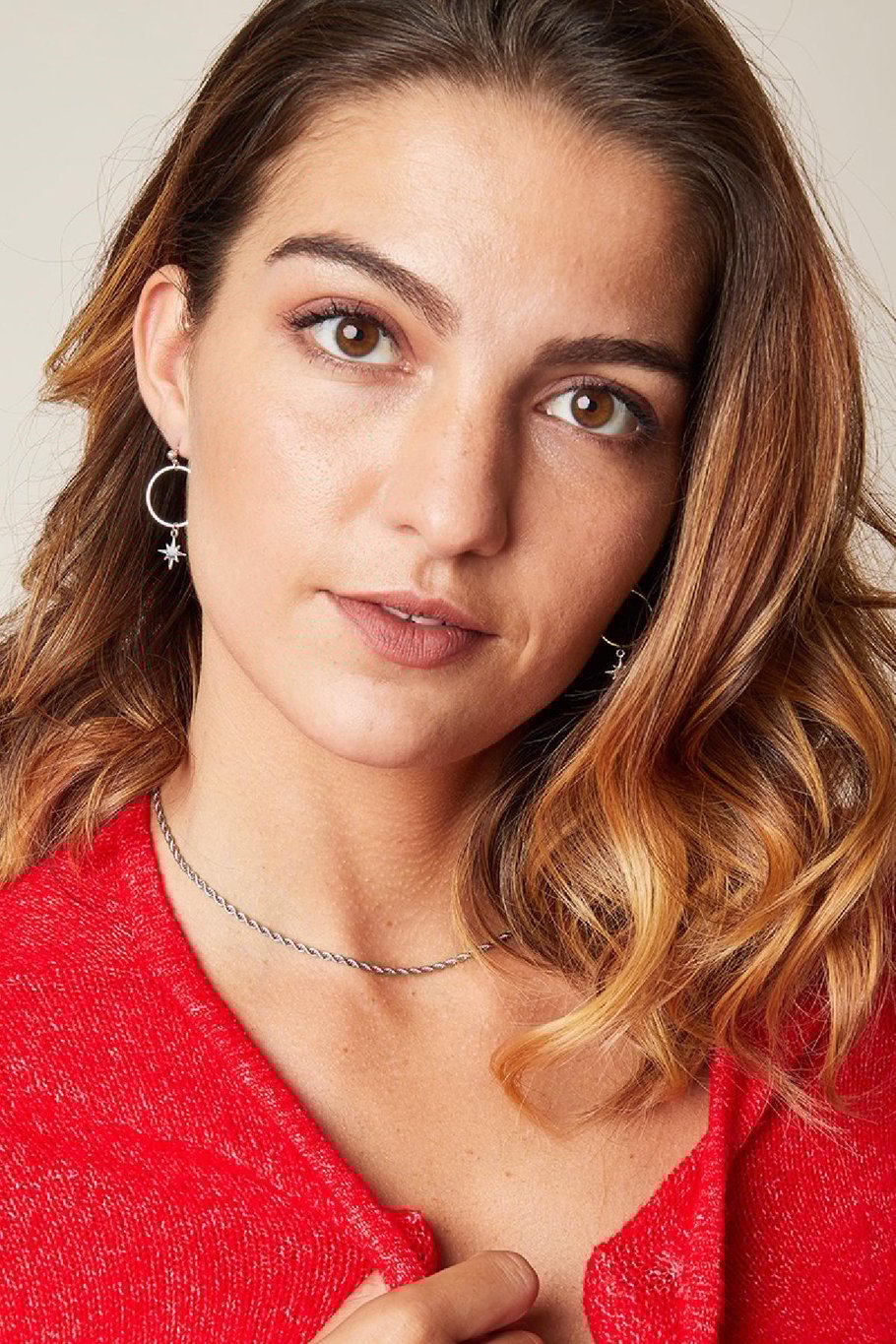 Earrings Around Space Argenté Cuivré Image3