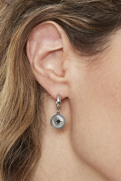 Boucles d'Oreilles Rising Star Argenté Acier inoxydable h5 Image2