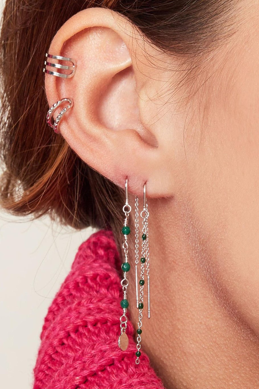 Earrings Dangle Lilac Copper Picture3