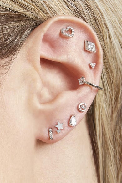 Boucles d'oreilles Mini Heart Multicouleur Cuivré h5 Image2