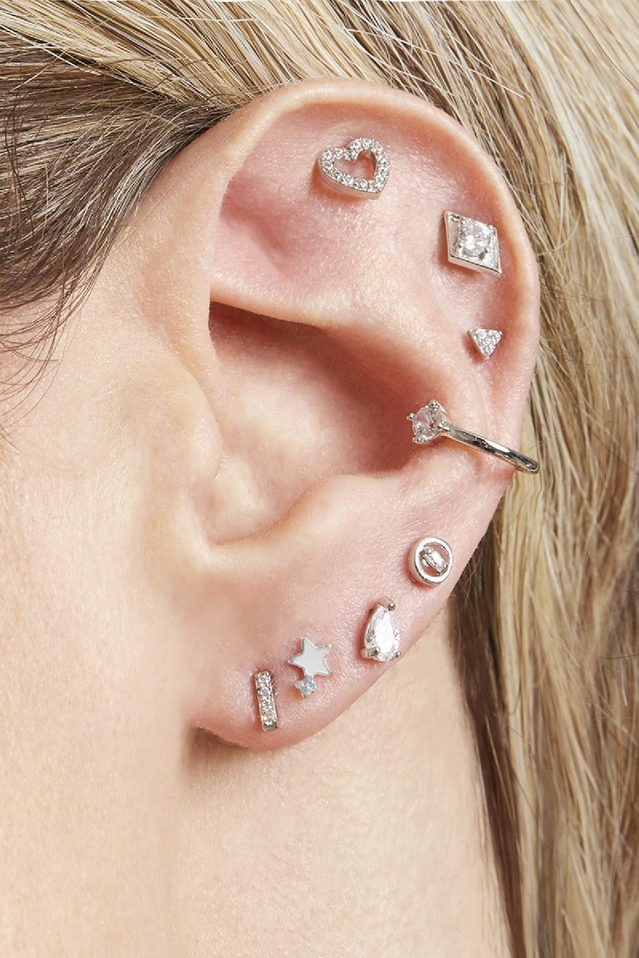Boucles d'oreilles Mini Heart Multicouleur Cuivré Image2