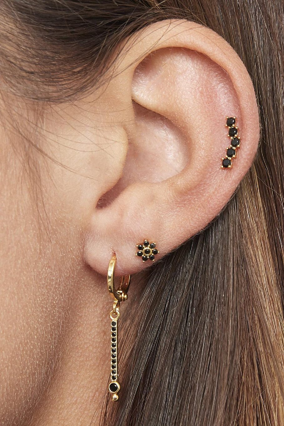 Piercing Line Goud kleur Copper,Stainless Steel Afbeelding2
