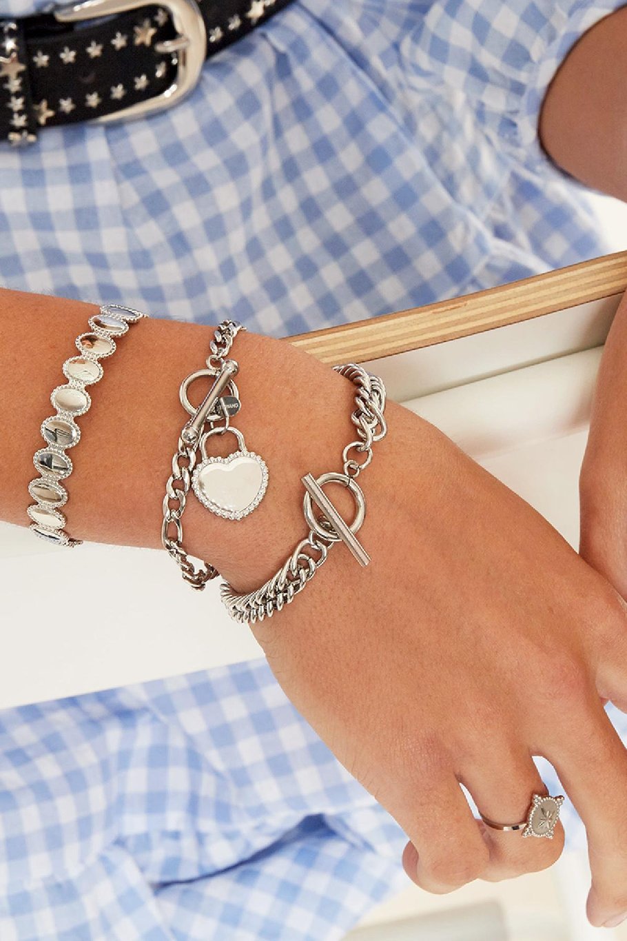 Bracelet Love Lock Couleur or Acier inoxydable Image2