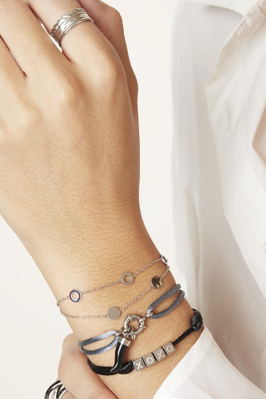 Armband Satin Kisses Braun Edelstahl Bild3