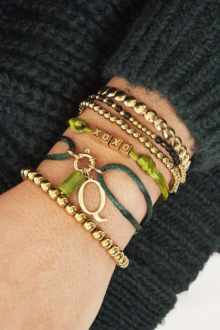 Armband Satin Kisses Braun Edelstahl Bild2