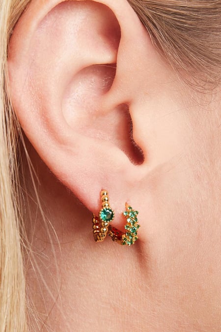 Earrings Monarch Green Copper 2