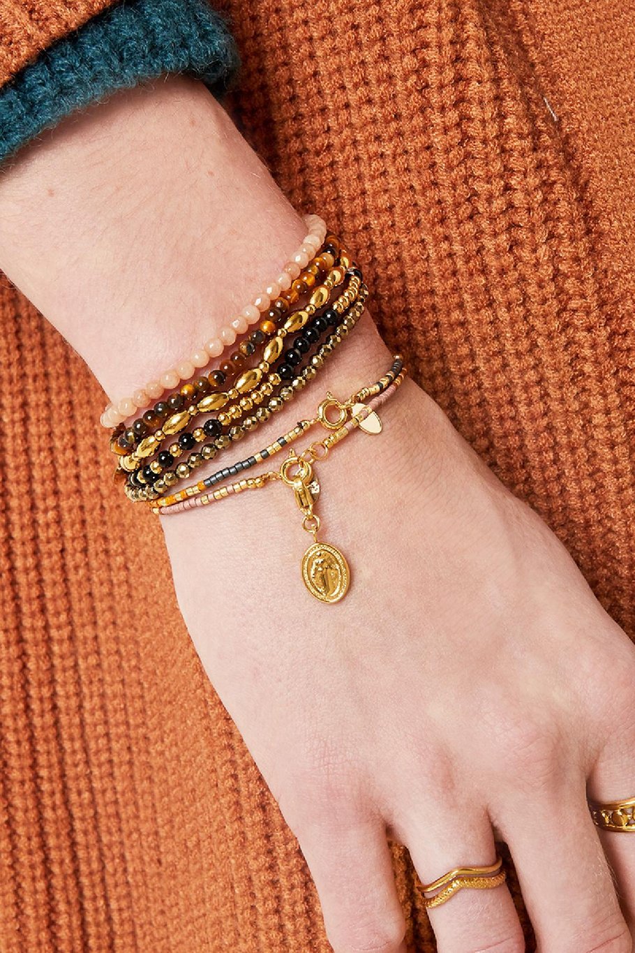 Armband Delicate Dunkelgrau Kupfer Bild2