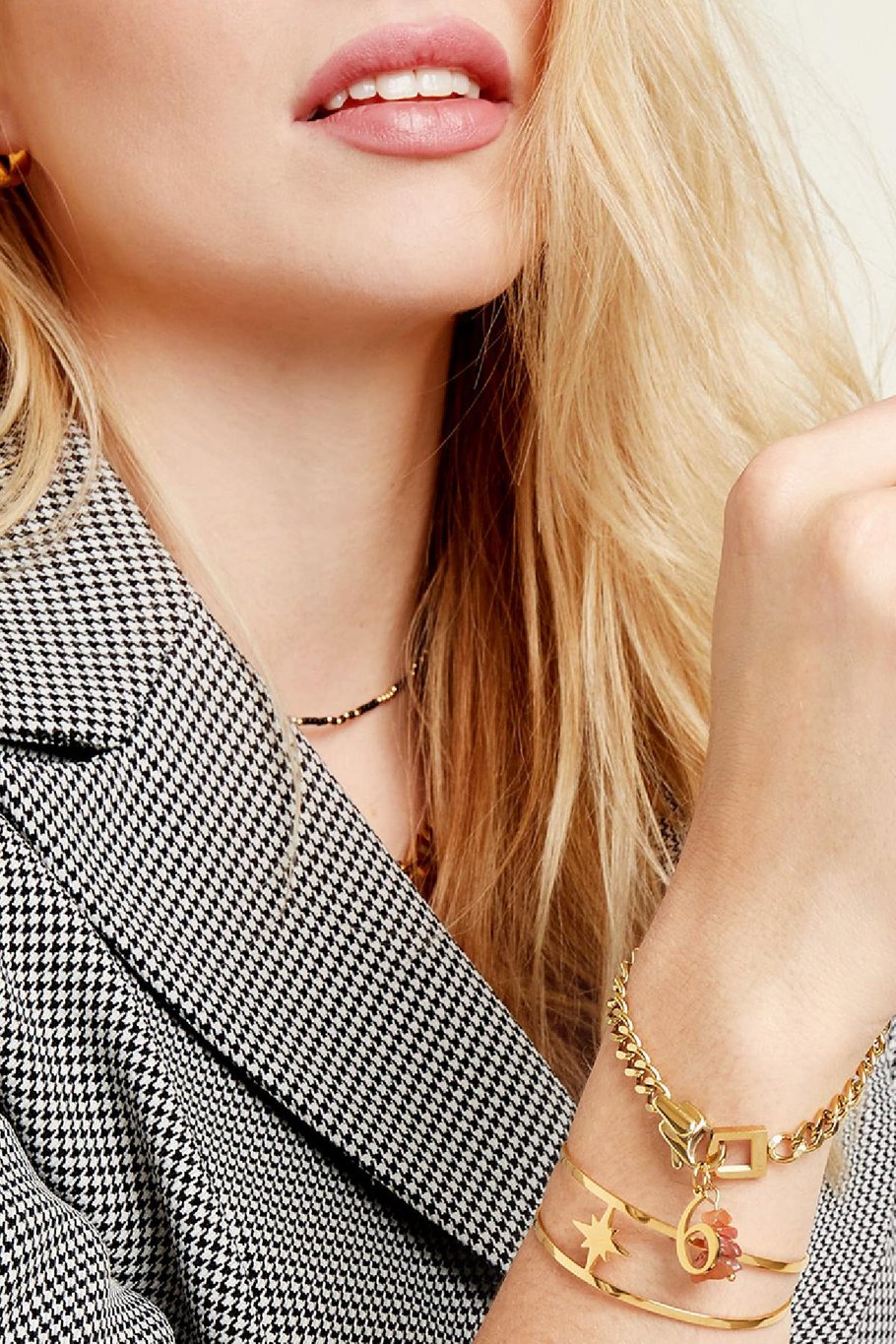 Bracelet Chain Lina Couleur or Acier inoxydable Image2