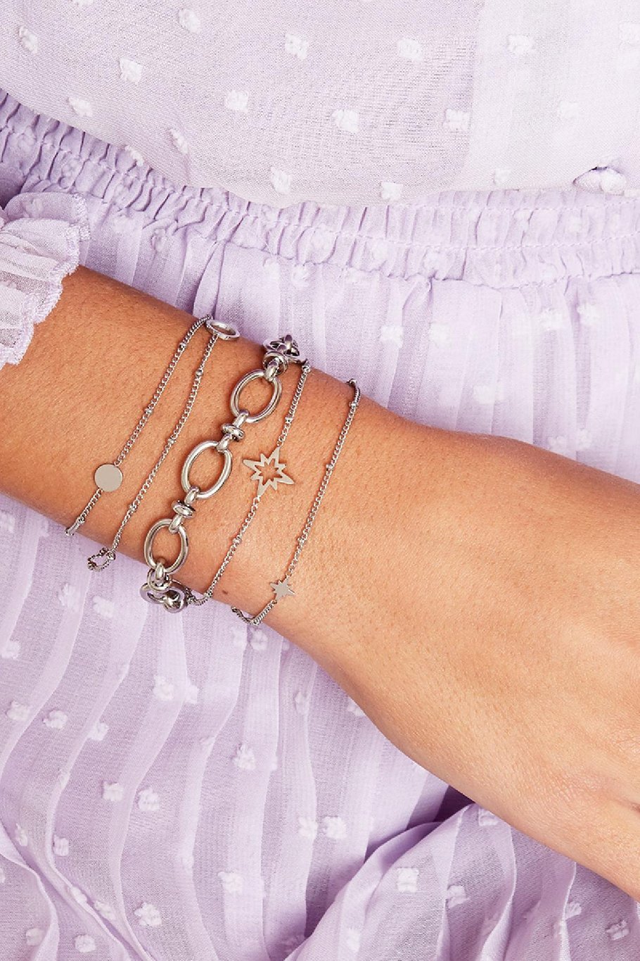 Armband Karma Goldfarbe Edelstahl Bild3
