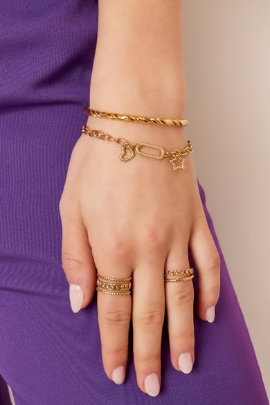Pulsera con colgante y charms Plata Acero inoxidable h5 Imagen2