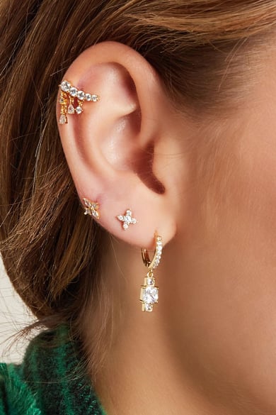Piercing piedras de colores - Colección Sparkle Multicolor Cobre h5 Imagen3