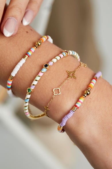 Bracelet with charms Gold Color Stainless Steel h5 Picture2