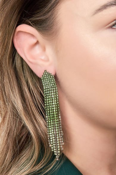 Strassohrringe glamourös - Holiday Essentials Goldfarbe Kupfer h5 Bild5