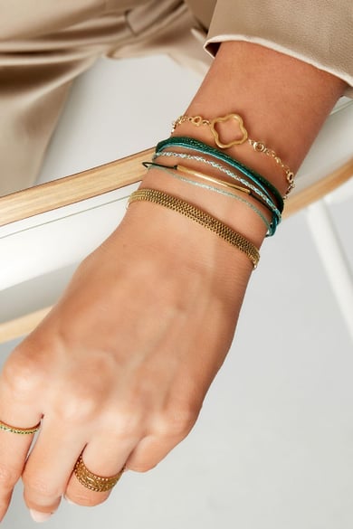 Armbandseil mit langem Charme Goldfarbe Rope h5 Bild2