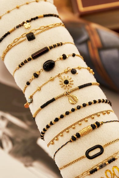 Armband Display Schmuckset Goldfarbe Edelstahl h5 Bild2