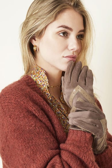 Gants Runway Beige Polyester Taille unique h5 Image3