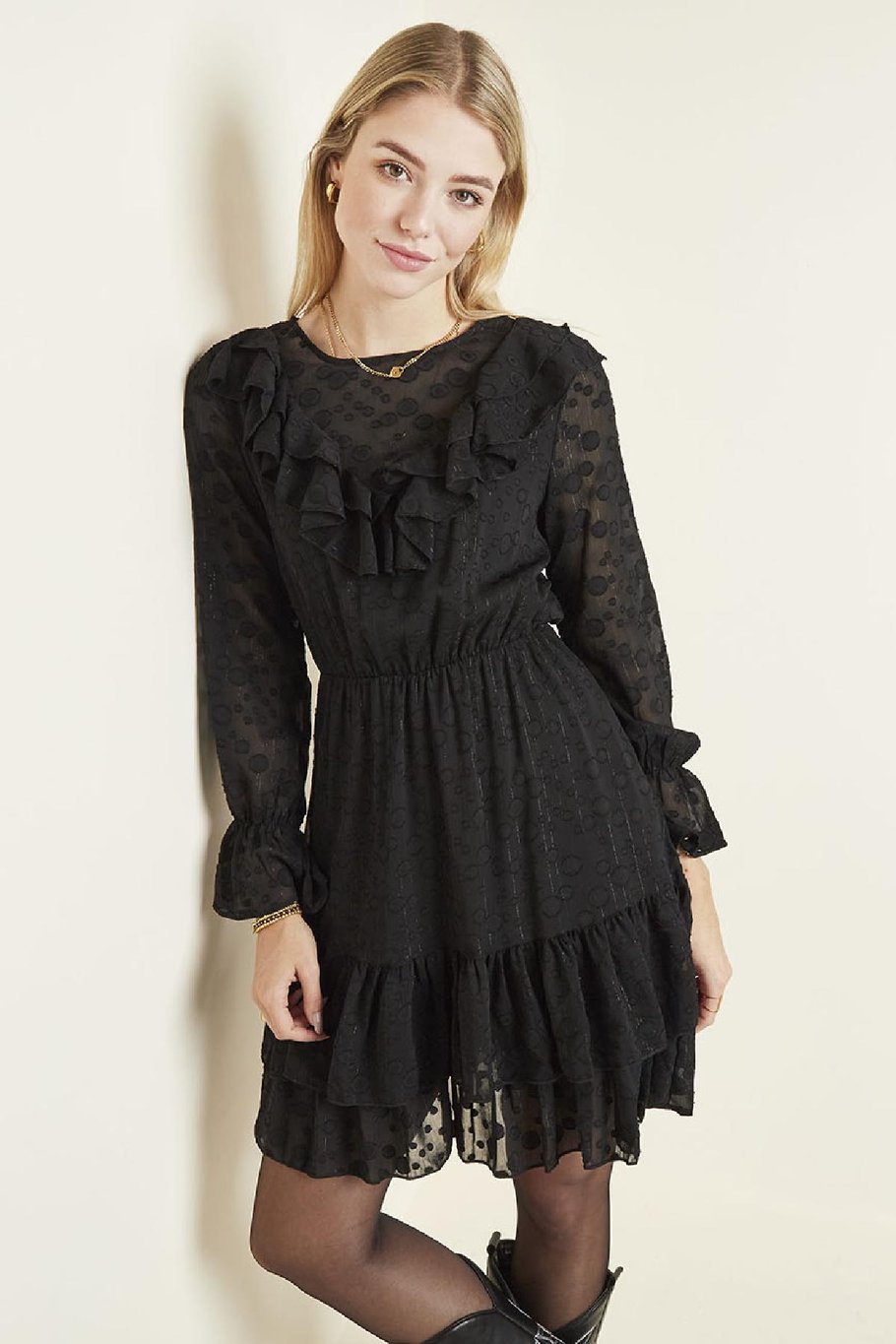 Kleid Modest Schwarz S Bild2