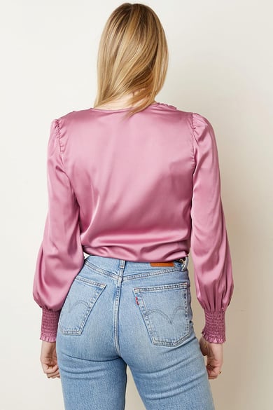 Blouse Satin Feel    Groen S h5 Afbeelding5