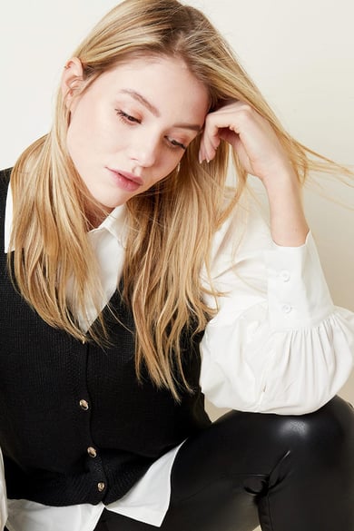 Cardigan Isa Noir One size h5 Image4