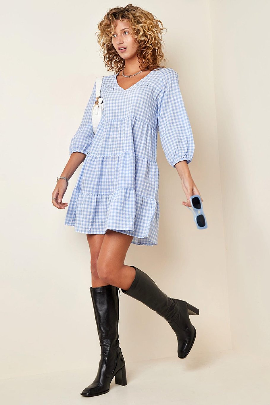 Robe Monsoon Bleu S Image5