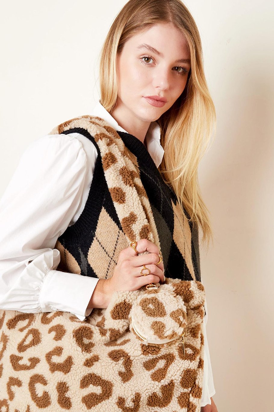 Monedero con estampado Camel Poliéster Imagen3