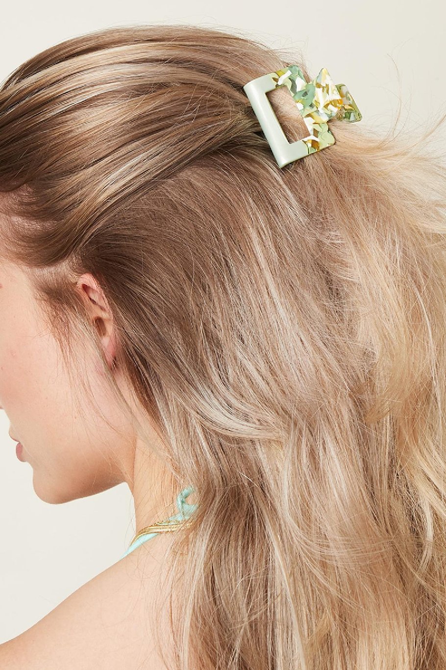 Hair clip spotted Pale Pink Sheet Material Picture3