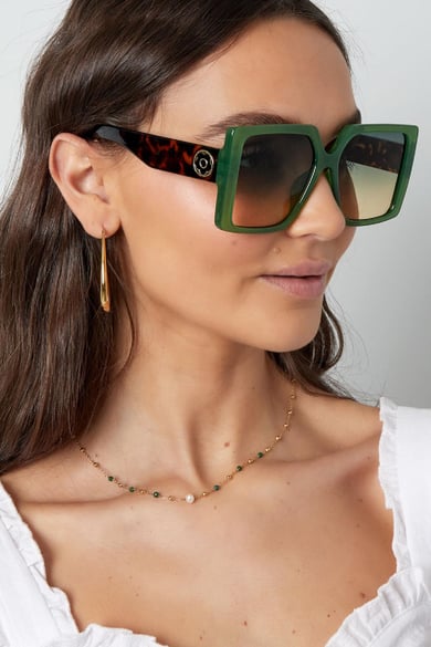 Lunettes de soleil à monture carrée Lilas PC Taille unique h5 Image5
