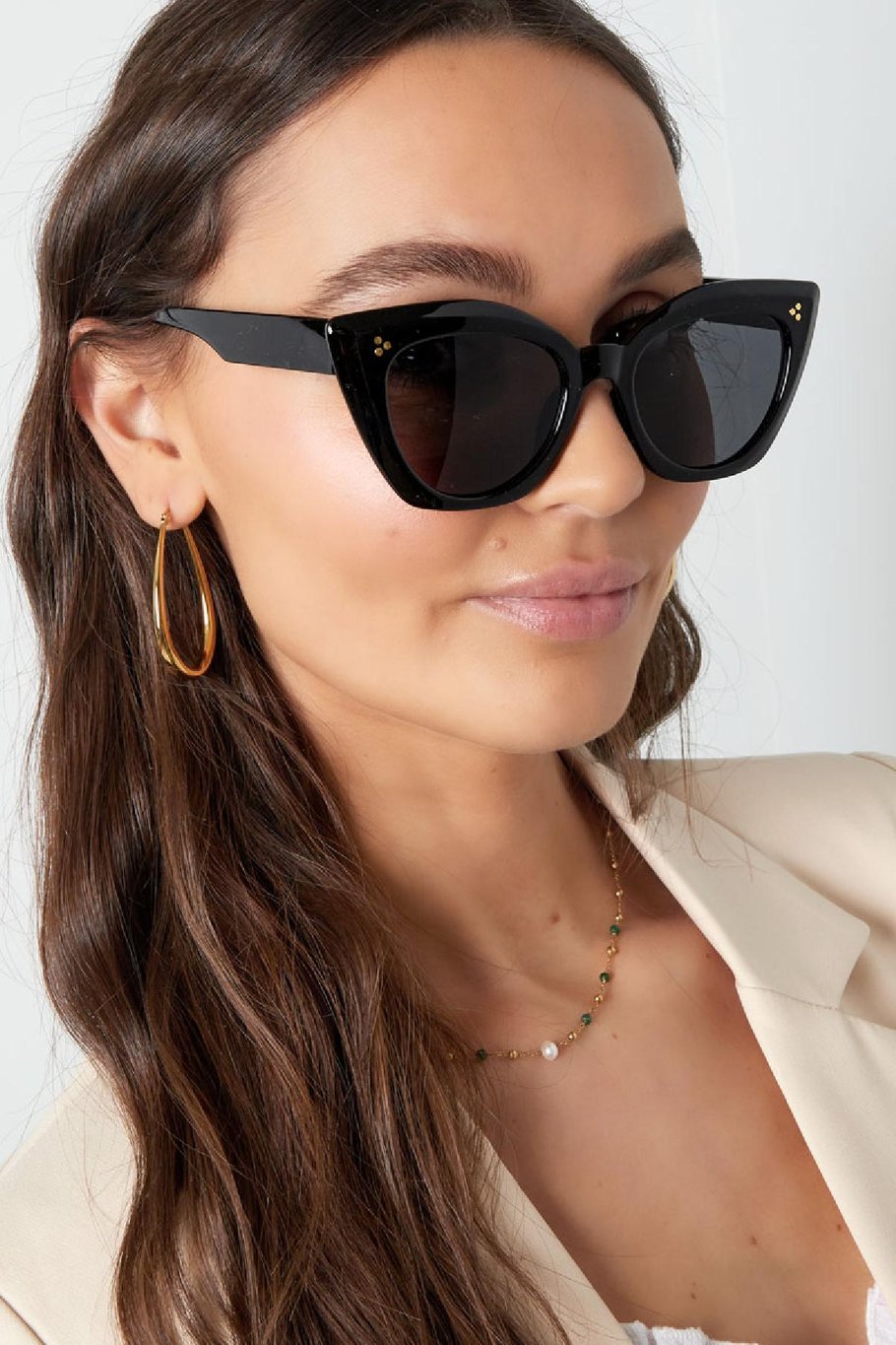 Cat-Eye-Sonnenbrille Schwarz PC One size Bild4