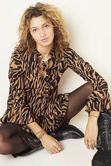 Kleid Zebralicious Braun S h5 Bild3