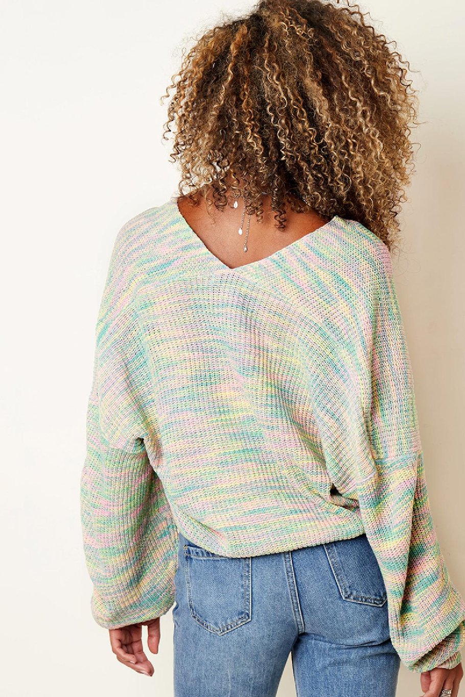 Nahkampfpullover mischen Blau S/M Bild5