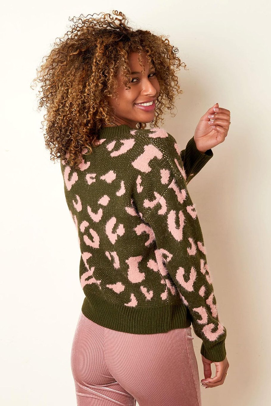 Cárdigan de leopardo Fucsia S/M Imagen7